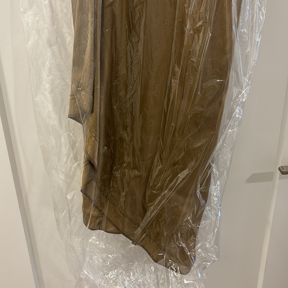 Helmut Lang Satin Tan Dress - Picture 3 of 6